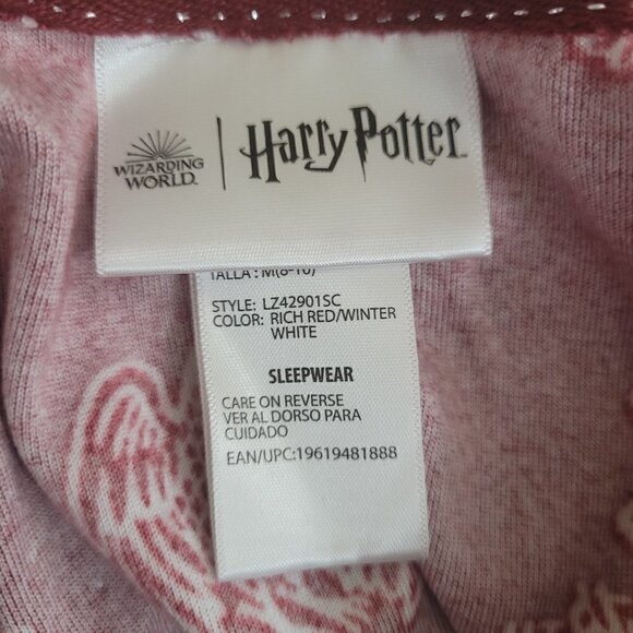 Harry Potter Pajama Sleepwear Set 2pc Warner Bros. Wizarding World Hogwarts M - Picture 7 of 10
